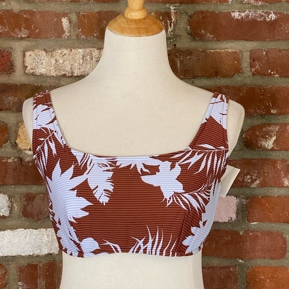 SEAFOLLY Women's Wild Tropics Wide Strap Bandeau Bikini Top Size 14 F Cup - Picture 3 of 10